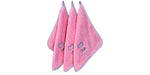 3PK WASHCLOTHS PINK