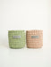 Set of 2 Storage Baskets | US Stock Beige + Sage green Baskets Anzy Home
