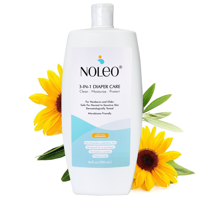 NOLEO 3-IN-1 - Diaper Rash Cream - EWG Verified - 24oz M4A