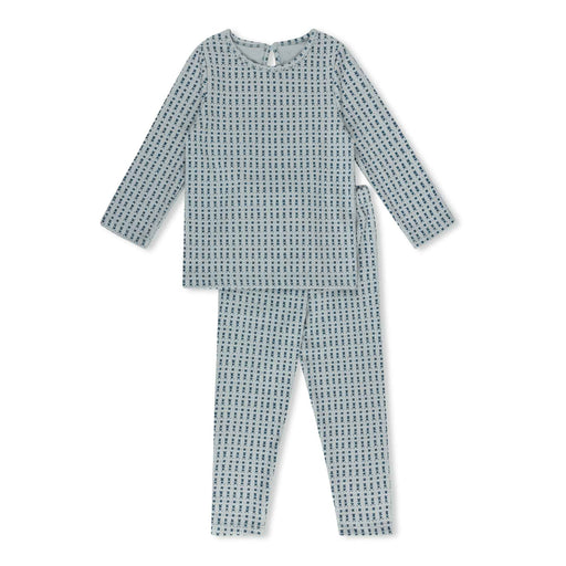 Ditsy Print Pjs Blue Tricot Bebe