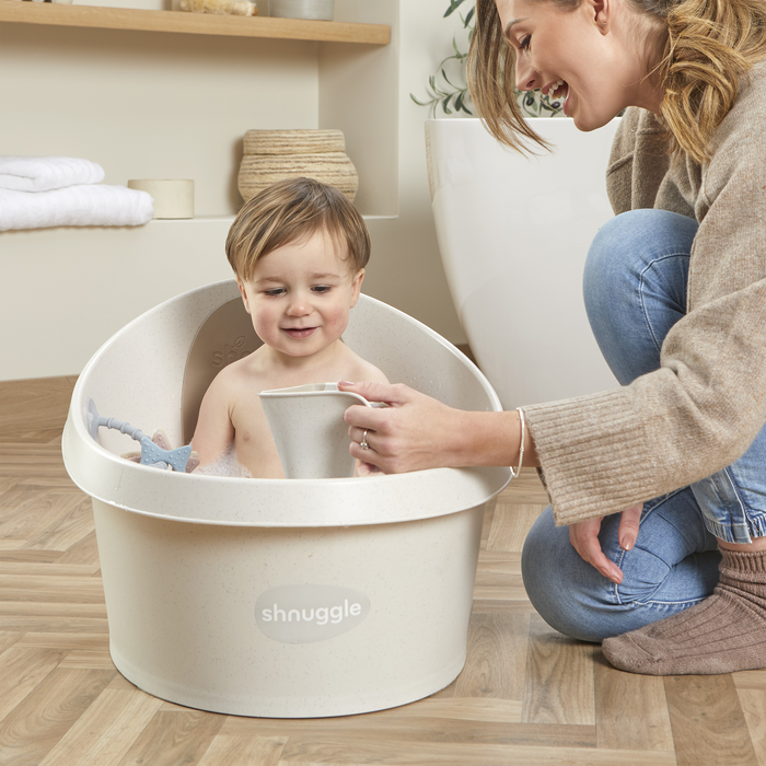 Shnuggle Toddler Bath Tub | Big Bath for bigger kids | Child bathtub seat support | Fits in shower and adult bath Bath M4A