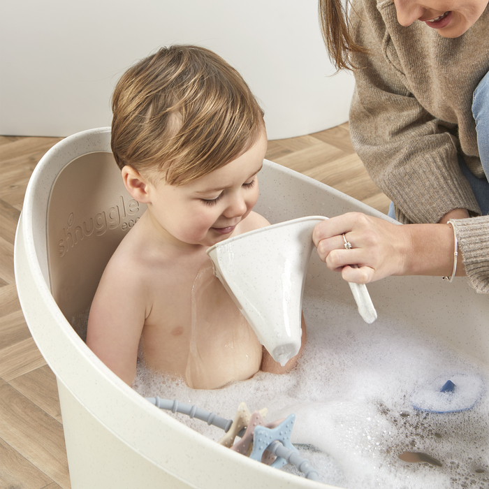 Shnuggle Toddler Bath Tub | Big Bath for bigger kids | Child bathtub seat support | Fits in shower and adult bath Bath M4A