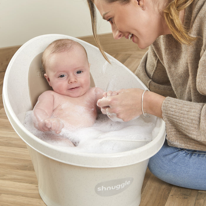 Shnuggle Baby Bath | Newborn baby bath Support with Bum Bump | Compact Bathtub for babies | Bath Seat Suitable from Birth Bath M4A
