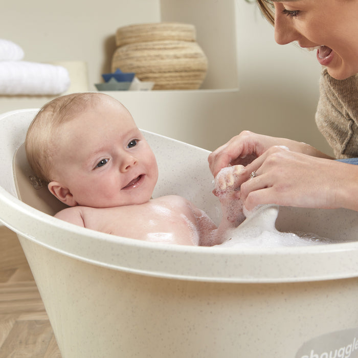 Shnuggle Baby Bath | Newborn baby bath Support with Bum Bump | Compact Bathtub for babies | Bath Seat Suitable from Birth Bath M4A