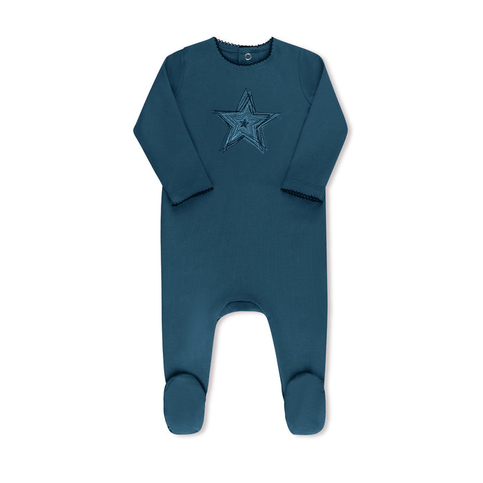 Embroidered Flower/Star Layette Set