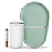 Changing Essentials Kit: Shnuggle Changing Mat + Diaper Pail + Better Bag Liners (90 Day Supply) Eucalytus Changing Mats & Trays M4A