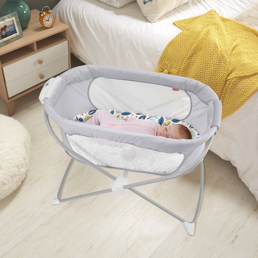 FISHER-PRICE SOOTHING VIEW BASSINET - BERRY COLLECTION