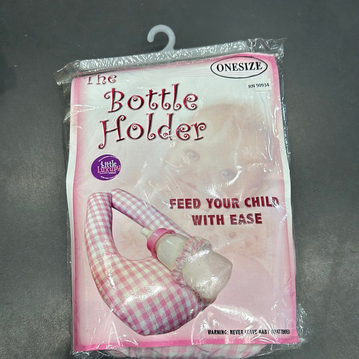 BOTTLE HOLDER PINK GINGHAM