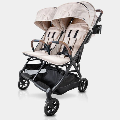 STROLEE DOUBLE STROLLER V² COMPLETE BUNDLE . FAWN DOUBLE STROLLER STROLEE