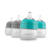 5oz Flexy Silicone Baby Bottle 4-Pack Teal-Grey Baby Bottles Nanobébé