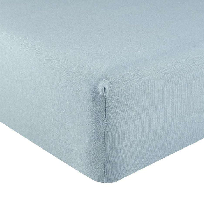 ABSTRACT FITTED SHEET SOLID FRENCH BLUE FOR PORTABLE CRIB - 24" X 38`