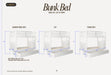 GOLD STAR BUNKBED THAT CAN SPLIT - WHITE