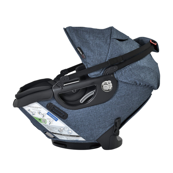 G5+ Infant Car Seat with Base Mélange Navy Baby & Toddler Car Seats Orbit Baby