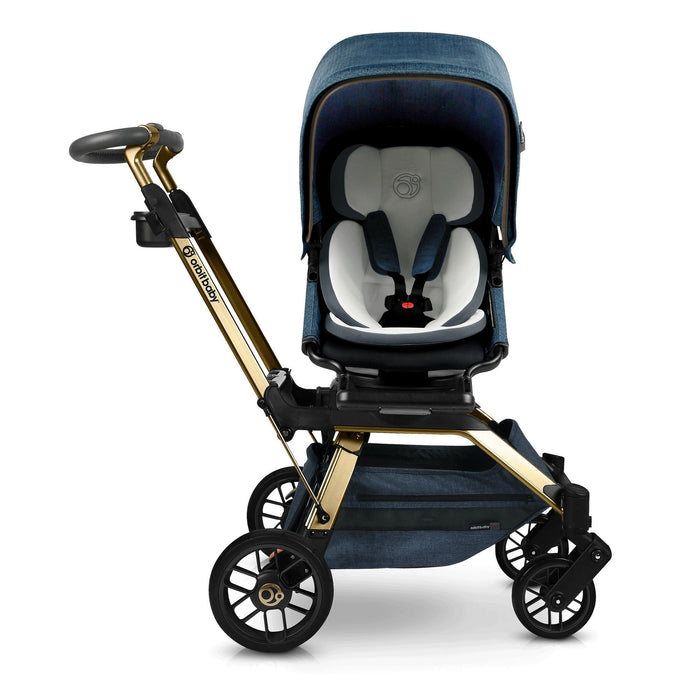 G5 Stroller Mélange Navy Gold Baby Strollers Orbit Baby