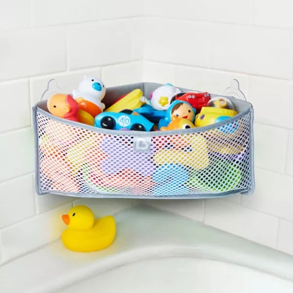 MUNCHKIN HIGH`N DRY CORNER BATH TOY ORGANIZER - GRAY