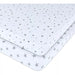 WATERPROOF CRIB SHEET STARS GREY