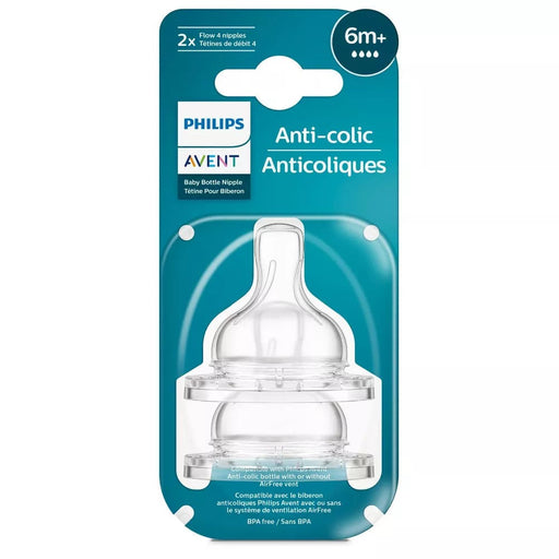 ANTI COLIC BOTTLE NIPPLE 2PK 6M+