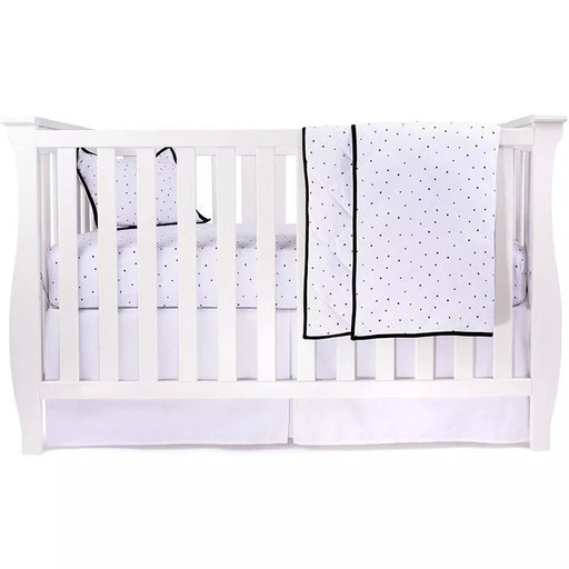 Ely's & Co. Baby Crib Bedding Sets Includes Crib Sheet, Quilted Blanket, Crib Skirt, and Baby Pillowcase 4 Piece Set