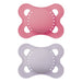 MAM MATTE ORIGINAL UNPRINTED PACIFIER 0-6M - GIRL - 2PC