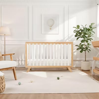 COMFY CUBS BABY CRIB FOR 0 TO 3 YEARS - ADJUSTABLE MATTRESS HEIGHT - 80 LBS CAPACITY NURSERY BED CRIB COMFY CUBS