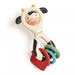 ITZY RITZY ITZY SPINNER SENSORY TEETHING RATTLE - COW TEETHERS ITZY RITZY