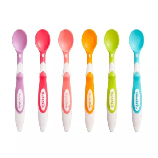 MUNCHKIN SOFT-TIP INFANT SPOONS - 6PK