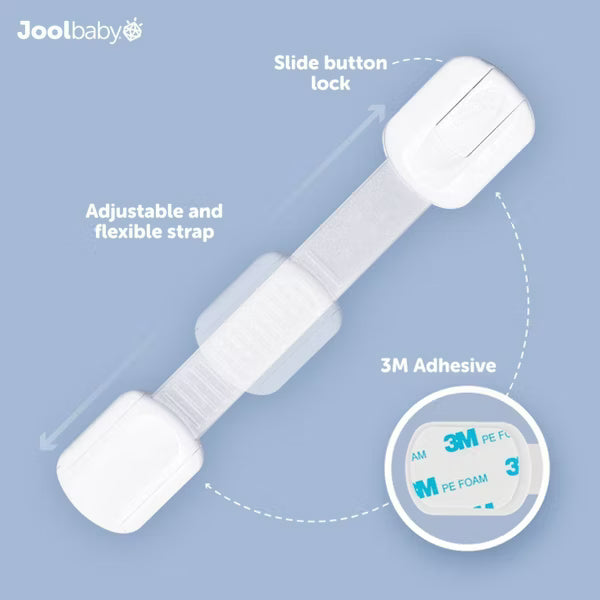 JOOL BABY MULTI-USE SAFETY STRAP LOCKS 4PK SAFETY JOOL BABY