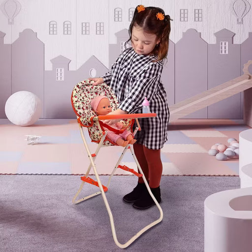 THE NEW YORK DOLL COLLECTION 18 INCH DOLL HIGH CHAIR FLORAL DOLL THE NEW YORK DOLL COLLECTION