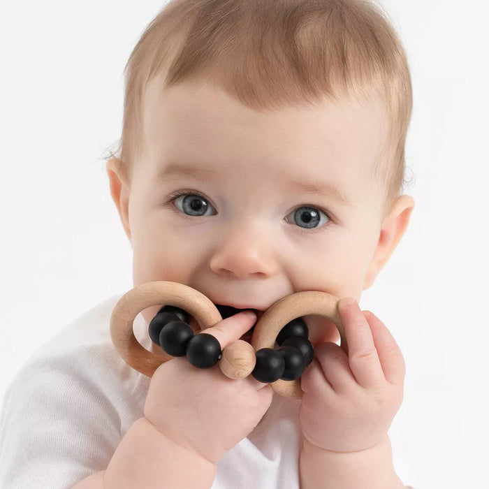 BABY TEETHING RINGS BLACK