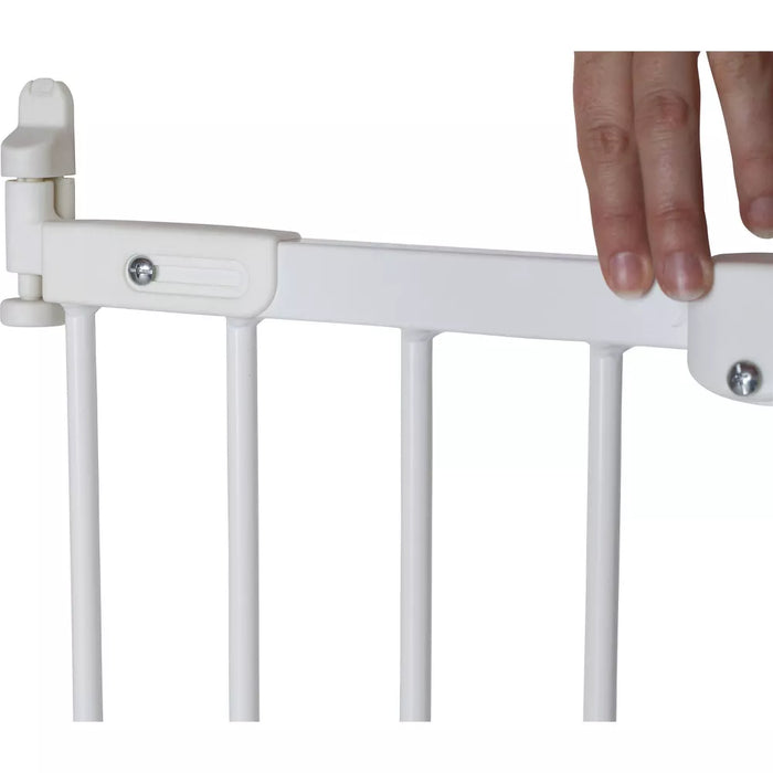 BABYDAN FLEXI FIT SAFETY GATE - WHITE METAL