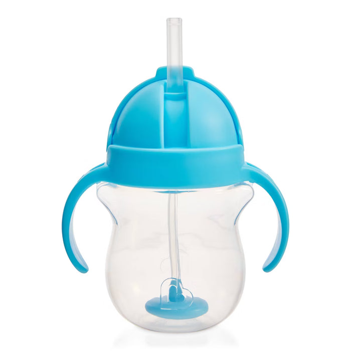 MUNCHKIN CLICK LOCK WEIGHTED STRAW FLEXI CUP, 7 OZ. COLORS MAY VARY SIPPY CUP MUNCHKIN