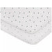 ELY`S & CO. WATERPROOF BASSINET SHEET SET -BERRY AND CLUSTER DOT BLUE 2 PACK