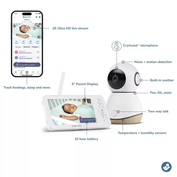 MAXI-COSI SEE PRO 360 BABY MONITOR WITH PARENT DISPLAY