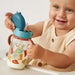 ITZY RITZY 13OZ POLYPROPYLENE SILICONE ITZY SIPS TODDLER WATER BOTTLE WITH WEIGHTED STRAW AND LEAK-RESISTANT LID BPA-FREE