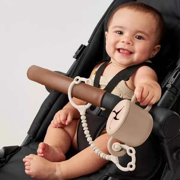 ITZY RITZY BEADED TOY STRAPS - 2PK: SILICONE, BPA-FREE, PACIFIER CLIPS