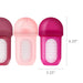 BOON NURSH SILICONE BABY BOTTLES WITH COLLAPSIBLE SILICONE POUCH - 8 FL OZ/3PK MEDIUM FLOW NIPPLE, BPA-FREE