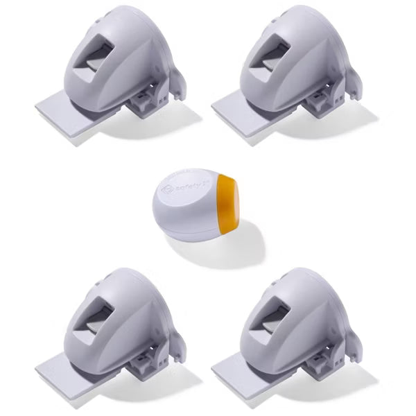 SAFETY 1ST SECURE-TO-EXPLORE ADHESIVE MAGNETIC LOCKS - WHITE - 4CT SAFETY SAFETY 1ST