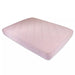 PINK WATERPROOF QUILTED PNP/PORTA CRIB SHEET