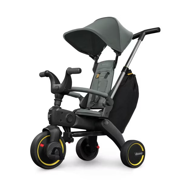 DOONA LIKI TRIKE S3 5-IN-1 COMPACT, FOLDABLE TRICYCLE . SLATE GREEN BIKE DOONA
