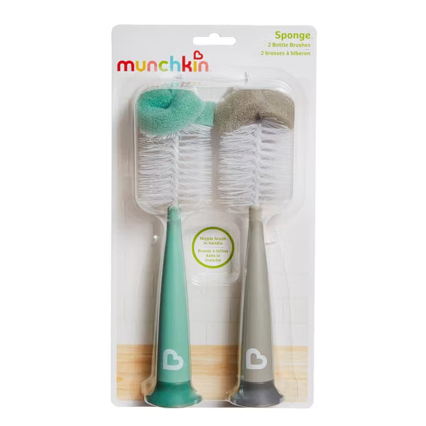 MUNCHKIN SPONGE BOTTLE BRUSH - 2PK ACCESORIES MUNCHKIN