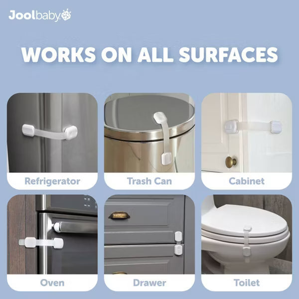 JOOL BABY MULTI-USE SAFETY STRAP LOCKS 4PK SAFETY JOOL BABY