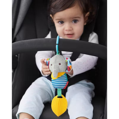 SKIP HOP BANDANA BUDDIES CHIME & TEETHER TOY - ELEPHANT