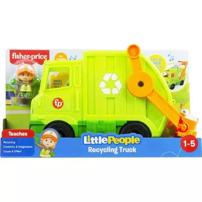 FISHER-PRICE LITTLE PEOPLE RECYCLING TRUCK TOYS FISHER PRICE