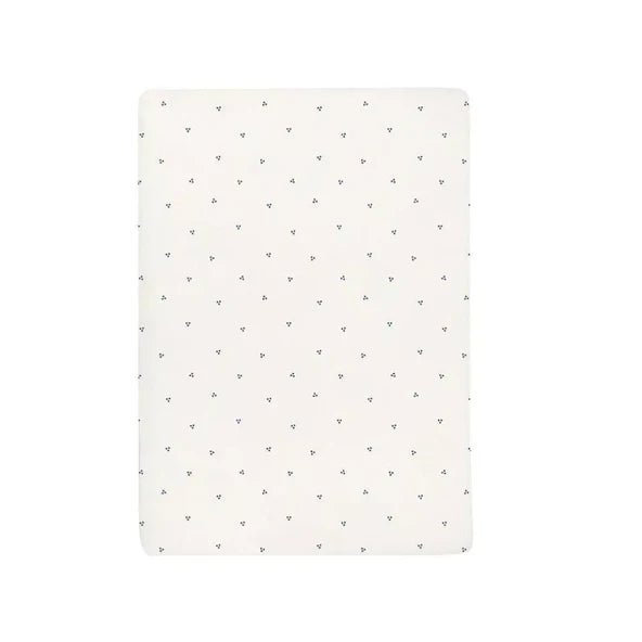 ELY`S & CO. BABY WATERPROOF FITTED PACK N PLAY - MINI CRIB SHEET 100% COMBED JERSEY COTTON BLUE STRIPES & SPLASH 2PK