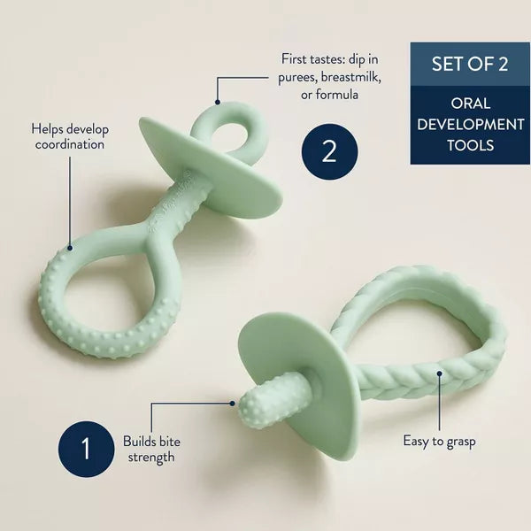 ITZY RITZY 2PK PRE-FEEDING TEETHER TOOLS TEETHERS ITZY RITZY