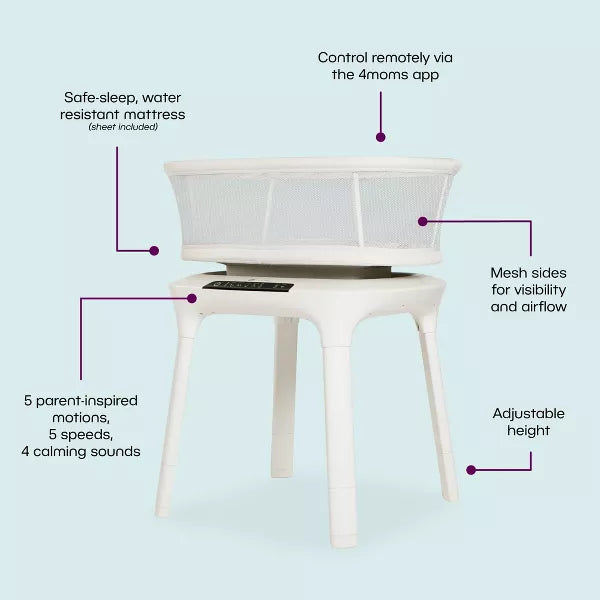 4MOMS MAMAROO SLEEP BASSINET NURSERY 4MOMS