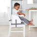 INGENUITY BABY BASE 2-IN-1 BOOSTER FEEDING AND FLOOR SEAT WITH SELF-STORING TRAY BOOSTER SEAT INGENUITY