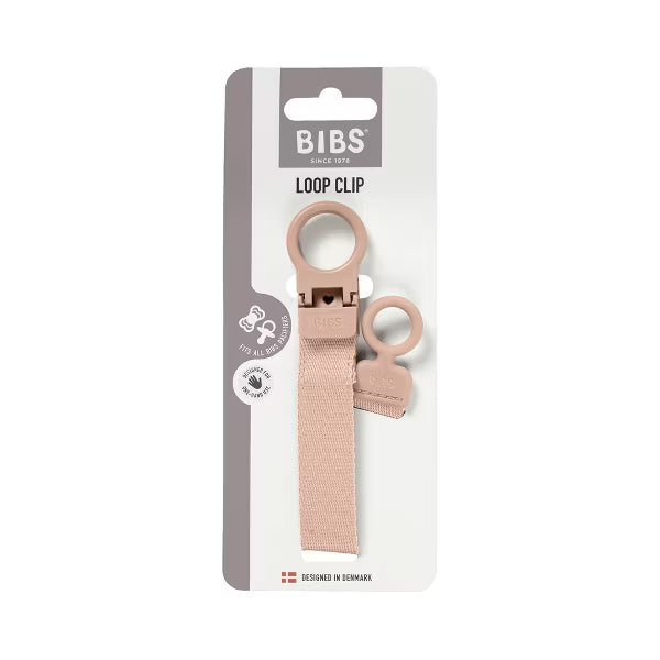 BIBS LOOP UNIVERSAL PACIFIER CLIP 0-24M PACI CLIP BIBS