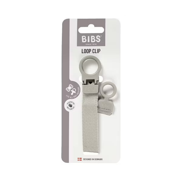 BIBS LOOP UNIVERSAL PACIFIER CLIP 0-24M PACI CLIP BIBS