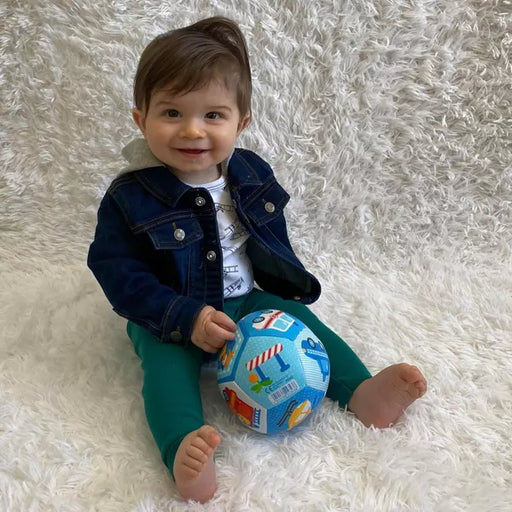 HABA - WORLD OF VEHICLES 5 1/2" SOFT BABY BALL RATTLES HABA